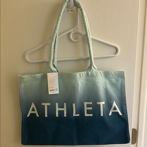 Athleta Teal Ombre Tote
